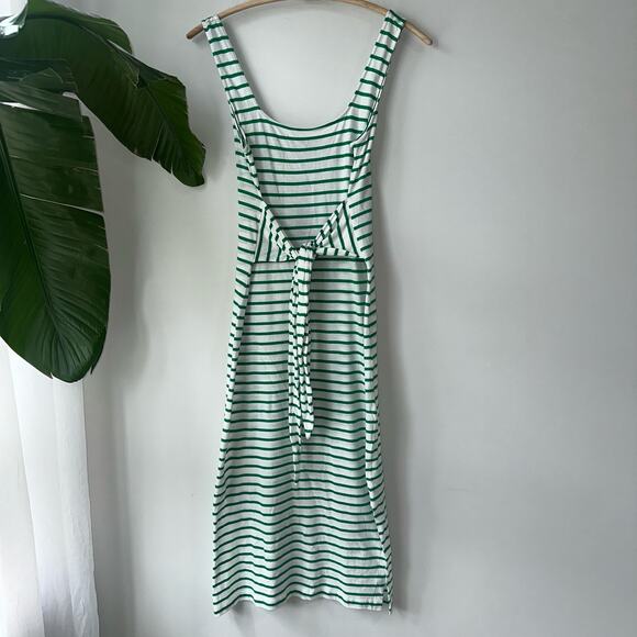 Rails Meg Stripe Tie Waist Cotton Dress - Size M - Picture 9 of 10